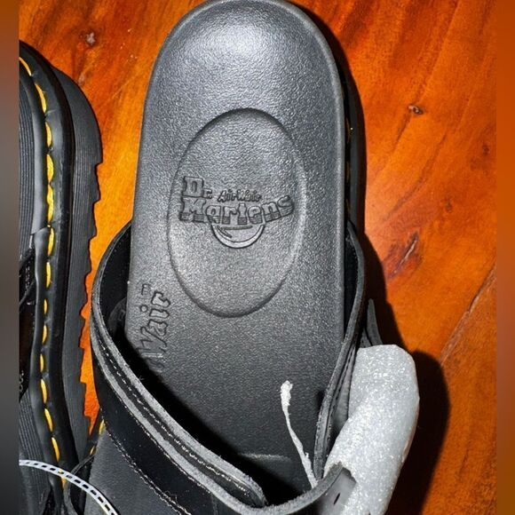 Dr. Martens MYLES BRANDO LEATHER BUCKLE SLIDE SANDALS new sz 10 main image 8
